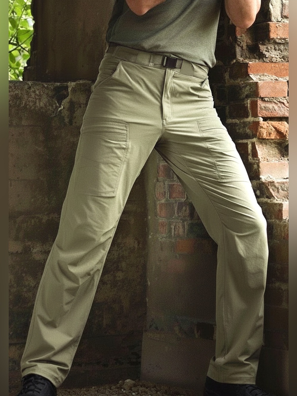 Men's Khaki Hiking Cargo Pants • NWT• 42W/30L